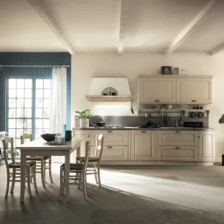 Cucina Scavolini Madeline con tavolo pranzo